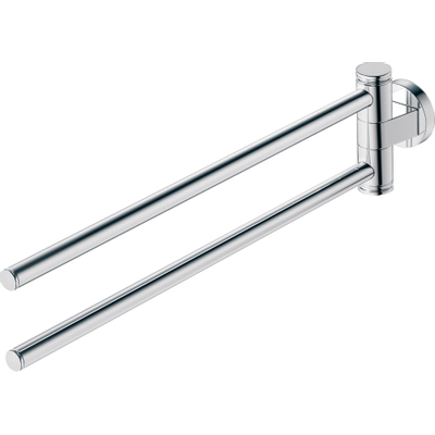 Duravit D-code 2 lids handdoekhouder - 44.5cm - hoogglans chroom
