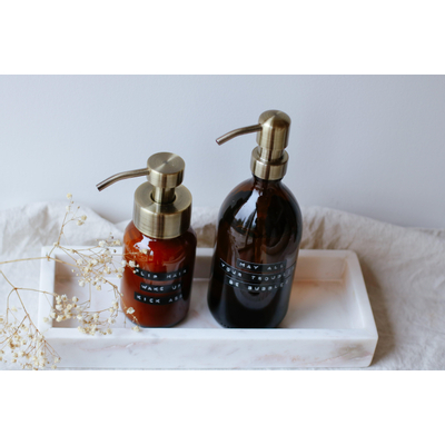 Wellmark Plateau marbre plateau 30x12x3.5cm Marbre Blanc