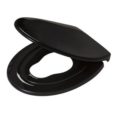 Tiger Tulsa Abattant de toilette avec siège enfant Thermoplast Noir