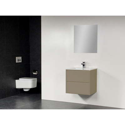 Saniclass New Future XXS Empoli Meuble salle de bain 60cm avec miroir taupe