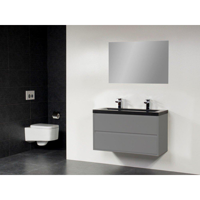 Saniclass New Future XXS Corestone13 Meuble salle de bain 100cm avec miroir gris