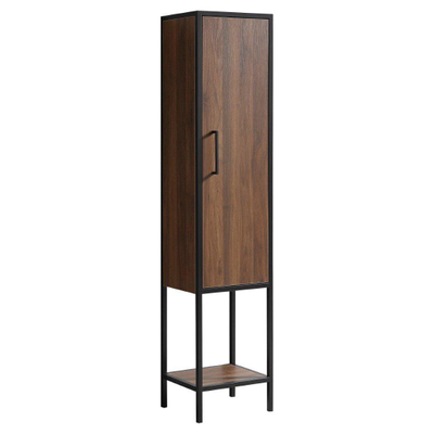 Differnz Industrial kolomkast 35x160x30cm FSC MFC board / hout Walnut mat