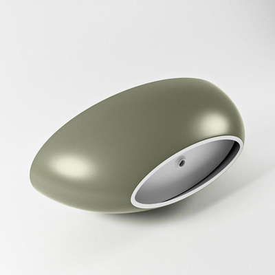 MONDIAZ FLOAT baignoire autoportante 170x80cm couleur Army baignoire intérieure talc