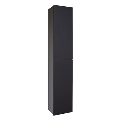 Best Design Blanco Black hoge kolomkast L&R 35x180 cm mat zwart