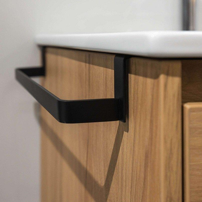 Saniclass Chaci handdoekrek - universeel - mat zwart