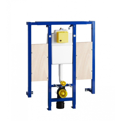 Wisa XS L inbouwreservoir - 118cm - frontbediening - met steunbeugelelementen - blauw