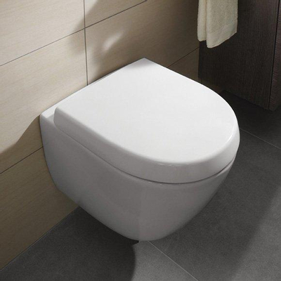 Villeroy & Boch Subway 2.0 closetzitting - compact - met deksel - White Alpine (glans wit)