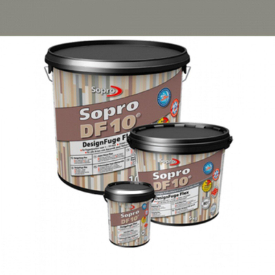 Sopro Mortier à joint pour carrelage de sol et mural Sopro DF 10 Flexible gris béton n° 14 5kg Gris