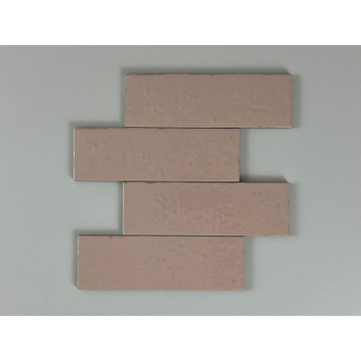 SAMPLE Terravito Nocino wandtegel - 6x18.6cm - Rose glans (roze)