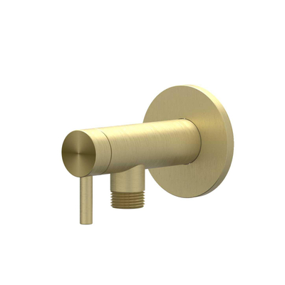 IVY Robinet d’arrêt d’angle - 1/2" - 3/8 - RVS316 - or mat brossé PVD