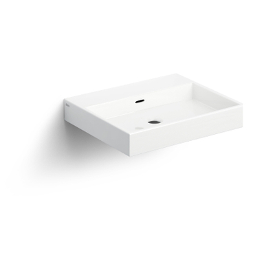 Clou Wash Me wastafel 50x42cm zonder plug Keramiek Wit OUTLETSTORE