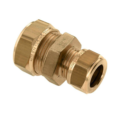 Bonfix raccord à compression en laiton réduit 22x15mm Gastec / Kiwa