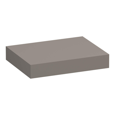BRAUER Creek topblad vrijhangend - 60x50x10cm - mat taupe