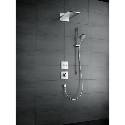 Hansgrohe Raindance Select S Doucheset - 120 - 3jet - ecosmart - met Unica - glijstang 90 cm en zeepschaal - hoogglans chroom