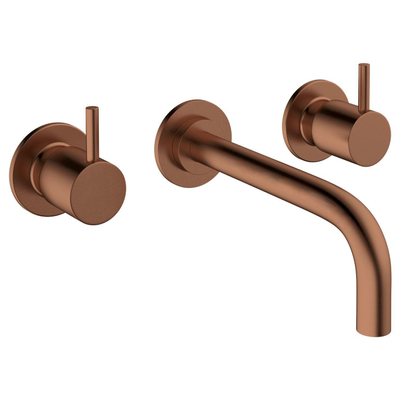Crosswater MPRO Mitigeur lavabo - encastrable - bec 19cm - Bronze brossé