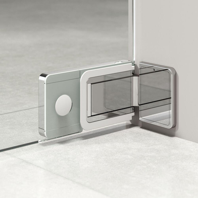 Sealskin Pure Porte de niche - 80x200cm - verre transparent - 8mm - traitement anticalcaire - argent haute brillance