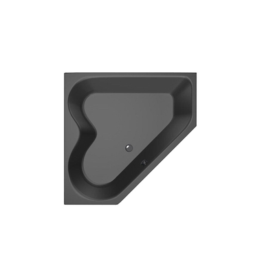 Xenz Cyprus Hoekbad - 145x145x53 - afvoer Midden - acryl - ebony