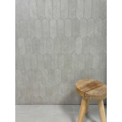 Terravito Evarno carreau mural - 8x21.5cm - Plomb mat (gris)