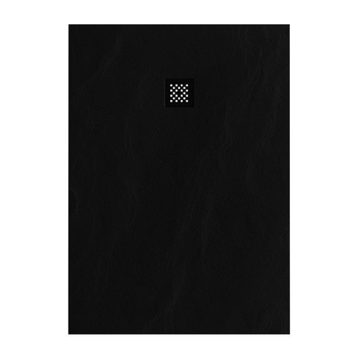 BRAUER Asteroid Receveur de douche 100x140 incl. antidérapant et antibactérien marbre de synthèse noir mat