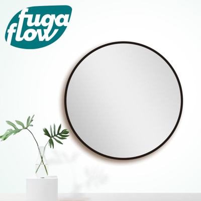 FugaFlow Eccelente Arredo 2.0 Miroir rond 80x80cm cadre noir mat