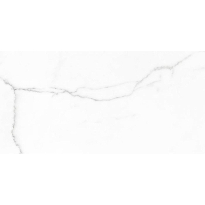 Cifre Ceramica Statuario wand- en vloertegel - 30x60cm - 9mm - Rechthoek - gerectificeerd - Marmerlook - Wit/zwart mat