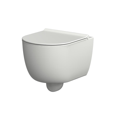 Xenz Gio abattant WC - forme D - softclose - déclipsable - blanc mat