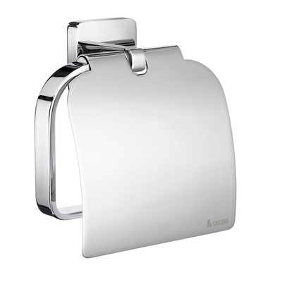 Smedbo Ice porte-papier toilette avec couvercle chromé