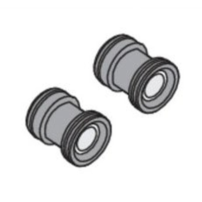 Hansgrohe Slagdemper per - 2 stuks - grijs