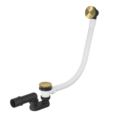 Hotbath Archie Trop-plein de baignoire prolongé BBP Laiton brossé PVD