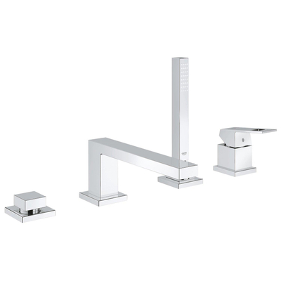 GROHE Eurocube partie apparente pour robinet de bord de baignoire 4 trous chromé