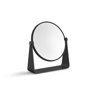Zack Tarvis make-upspiegel – rond – 20x22 cm – 1x en 3x vergrotend – Zwart mat