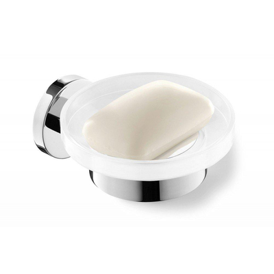 Zack SCALA Porte-savon - 14x12x6cm - acier inoxydable brillant