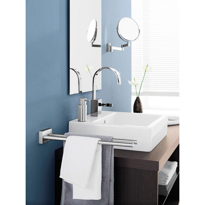 Zack LINEA Cosmetic Mirror - 27x27x4cm - acier inoxydable brossé mat