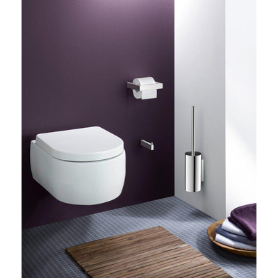 Zack LINEA Porte-rouleau de papier toilette - 15cm - inox brossé mat