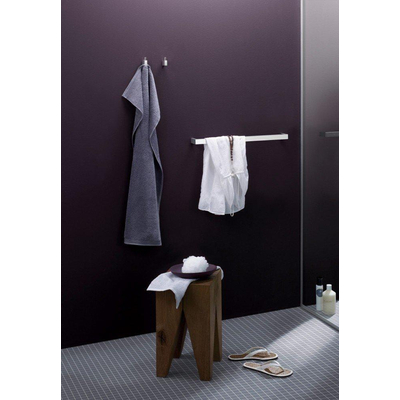 Zack LINEA Patère - 5x5x1cm - simple - inox mat brossé
