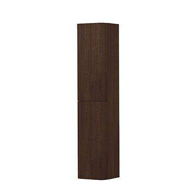 INK Concept R Hoge Kast - 35x35x169cm - 2 deuren - afgeronde hoeken - verticaal gefreesd - tbv grepen - rechtsdraaiend - shadow veneer