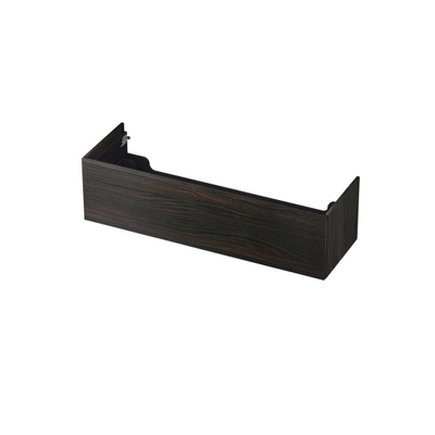 INK Wastafelonderkast - 140x45x37.6cm - 1 lade - push to open - met recht opdekfront - MFC - Intens eiken