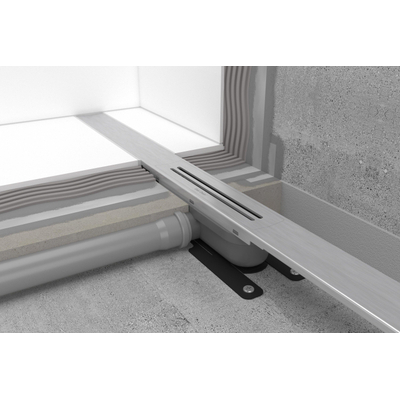 Easy drain R-line clean douchegoot 80cm mat zwart