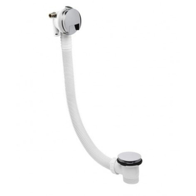 Crosswater ensemble de remplissage de baignoire avec bonde clic-clac prolongée 100cm chrome