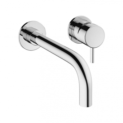 Crosswater MPRO Inbouw Wastafelkraan - inclusief inbouwdeel - 14cm en 22cm uitloop - hoogglans chroom