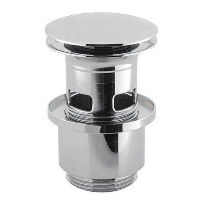 Crosswater Bonde clic-clac de lavabo - 1/4" - fermée - rallongée - chrome