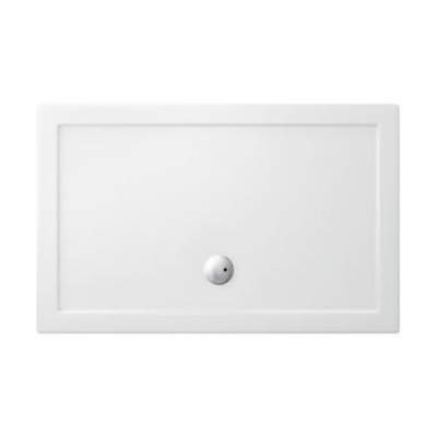 Crosswater Tray Douchebak - 120x90x3.5cm rechthoek - met antislip acryl - wit