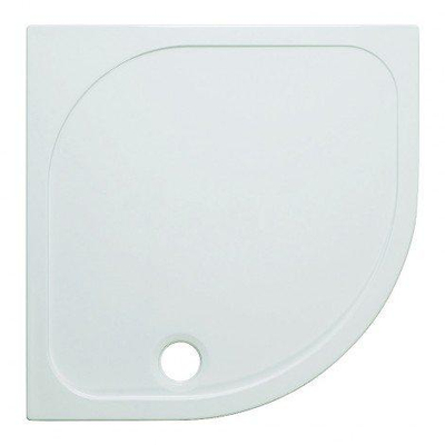 Crosswater Showertray Shower Tray douchebak - 80x80x4.5cm kwartrond - wit