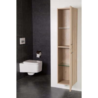 BRAUER Trust armoire de salle de bains - 160x35x35cm - sans poignées rapportées avec 2 portes ouvrant à gauche ou à droite Sunlit