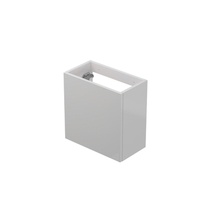 INK Contra/Enter Fonteinkast - 40x22x40cm - 1 deur - push to open of tbv grepen - links/rechtsdraaiend MDF lak - Hoogglans wit