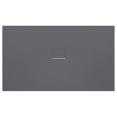 Villeroy & Boch Squaro infinity douchebak - 180x80x4cm - Anthracite (grijs)