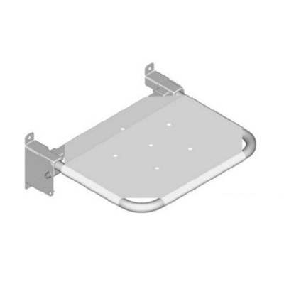 Handicare Handicare Linido siège de douche avec profondeur d’assise réduite (mur à bord avant 375 mm) inox blanc