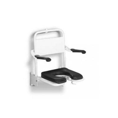 Handicare Siège de douche avec assise et accoudoirs Blanc