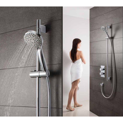 Crosswater Kai Handdoucheset - 3 standen - hoogglans chroom