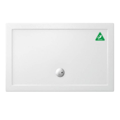Crosswater Tray receveur de douche 140x80x3.5cm rectangulaire avec antidérapant acrylique blanc